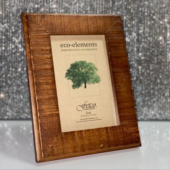 Boho Wood 4x6 Picture Frame - Picture 2 of 5